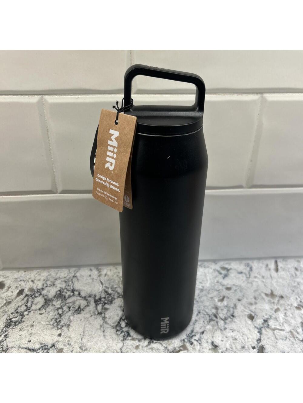 Wide Mouth Water Bottle - 32oz Insulated Water Bottle in Stainless Steel W/ Tags